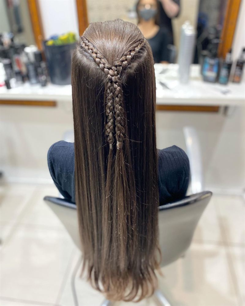 Penteado com tranças